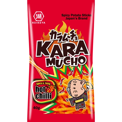 Koikeya Karamucho Potato Snack (Sticks) 40g 湖池屋辣味薯条 40g
