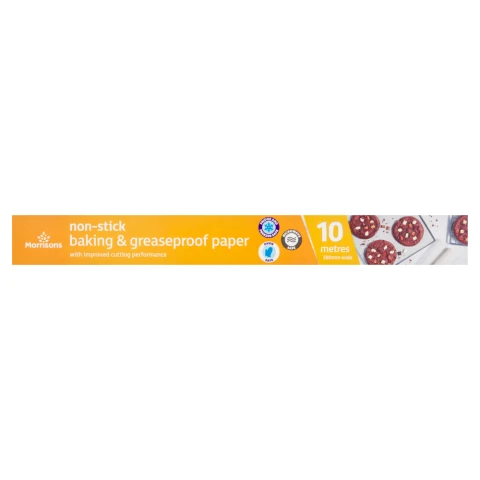 Morrisons Non-Stick Baking & Greaseproof Paper 10 Meters