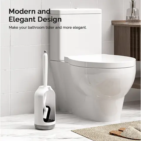 HAMITOR TBX12 Brosse de toilettes et support - Blanc