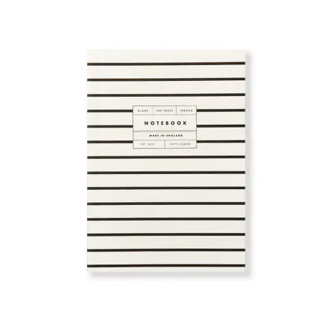 Katie Leamon A5  Notebook 300 Blank Pages 100GSM B&W Stripe
