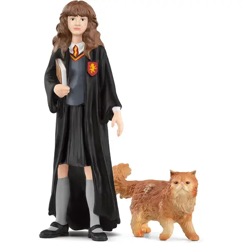 SCHLEICH 42635 Hermine Granger & Krummbein, für Kinder ab 6 Jahren, Harry Potter - Figur, 3 x 3 x 10 cm