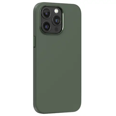COMMA Nature Series Magnetic Silicone Phone Case - iPhone15 Plus - Green