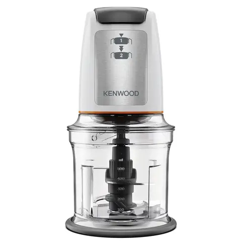 Kenwood Easy Chop CHP61.100WH zerkleinerer, elektrischer mini universalzerkleinerer mit 2 geschwindigkeitsstufen, 0,5 l arbeitsbehälter, 500 watt, weiß