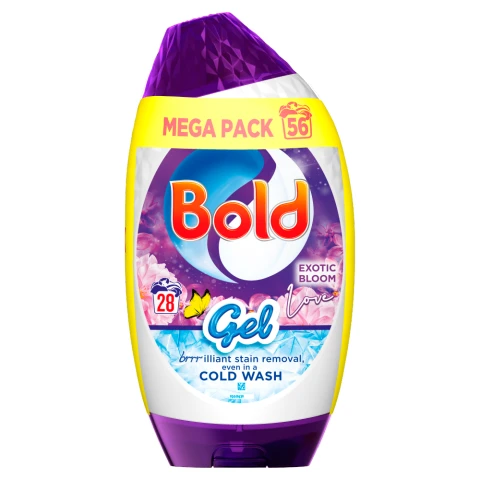 Bold Washing Liquid Gel 56 Washes, 1.96L, Exotic Bloom