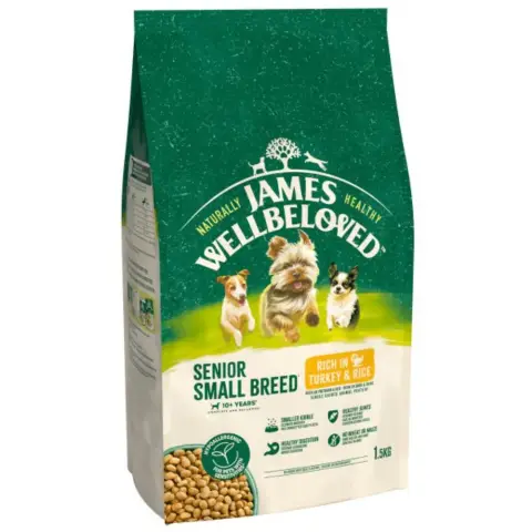 James Wellbeloved Senior Small Breed Turkey & Rice 1.5kg