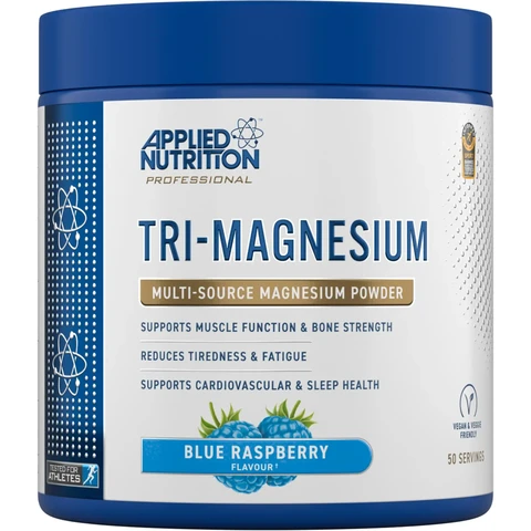Applied Nutrition Tri Magnesium Relaxation Support Powder Blue Raspberry Flavour - 200g
