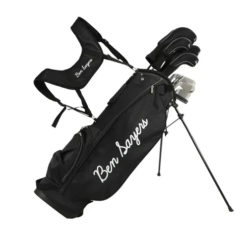 Ben Sayers Golf Club & Stand Bag Set with 12 x Clubs M8 Graphite & Steel Shafts Black/Grey