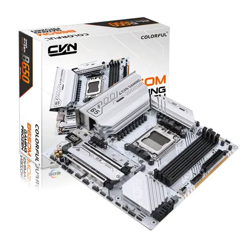 COLORFUL CVN B650M GAMING FROZEN V14 Motherboard， M-ATX form