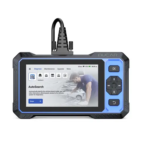 MUCAR 682 Professionelles Diagnosegerät, OE-Level Systemdiagnose, Bidirektionale Steuerung, 20+ Servicefunktionen, CAN-FD & FCA AutoAuth, KI-Diagnose, 6" Touchscreen, Lebenslange kostenlose Updates