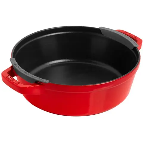 STAUB Gietijzeren Kookset - 3-delig, Kersenrood, 24 cm