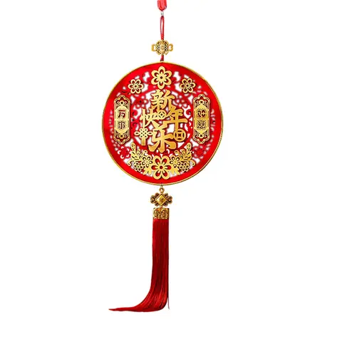 1 Stück 31,4 Zoll chinesisches Neujahr-Hängeornament, 2026 Frühlingsfestival, 3D Glücksanhänger mit Fu-Zeichen und Quaste, Jahr des Pferdes, Mondneujahr, Hänge-Dekorationsartikel für Heim, Büro, Wand, Fenster, „Xin Nian Kuai Le“, Neujahr-Verkauf, Top-Geschenkideen