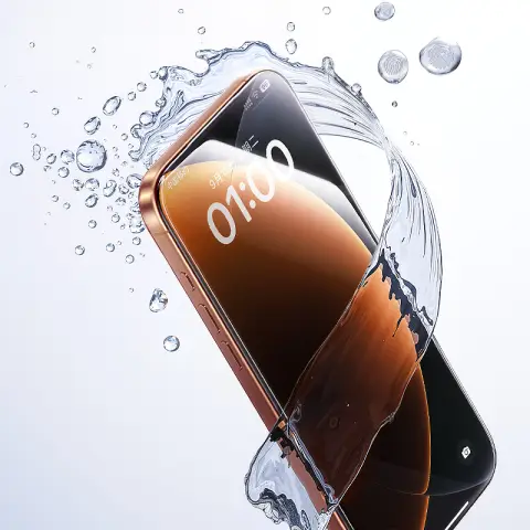 Baseus Crystalline HD Tempered Glass Screen Protector for iPhone 17 Pro Max with Dustproof Installation Tray Clear Pack of 1 (Includes 1 Cleaning Kit)