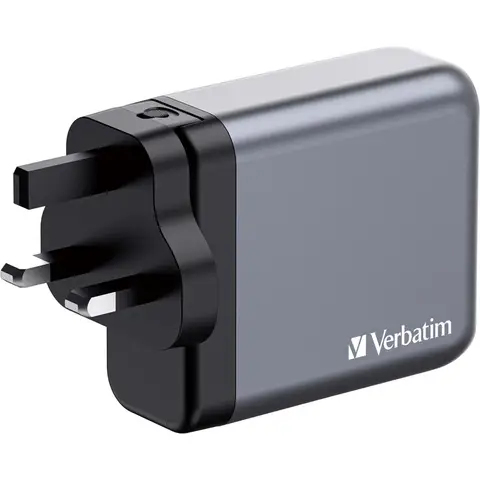Verbatim GNC-140 GaN Oplader 140W 3xUSB-C PD, 1xUSB-A QC 3.0 32203