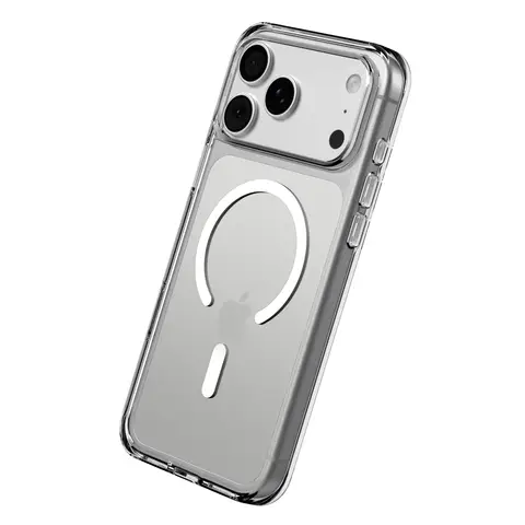 RHINOSHIELD Beschermhoes voor iPhone 17 Pro Max, MagSafe Compatibel, Schokbestendig met Valbescherming van Militaire Kwaliteit, Helder, Anti-vergeling, Transparant