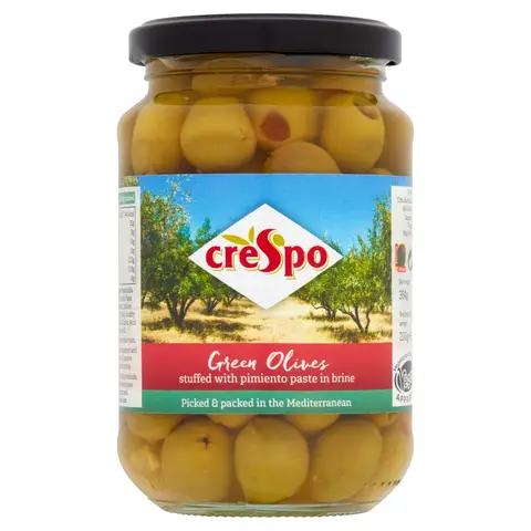 Crespo Green Olives Pimiento 345g