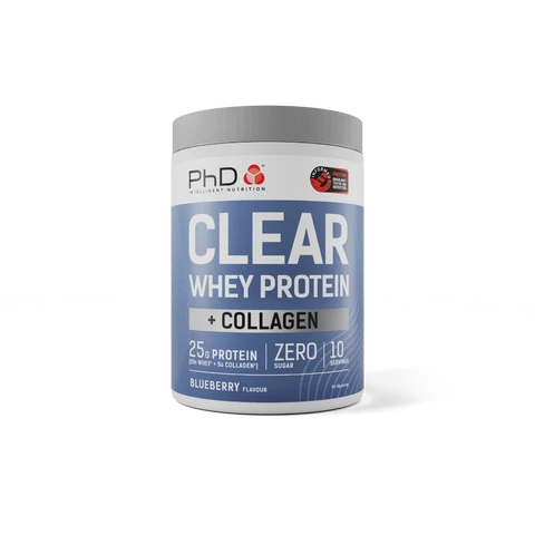 PhD Clear Whey + Collagen Beauty Support Powder Blueberry Flavour - 300g