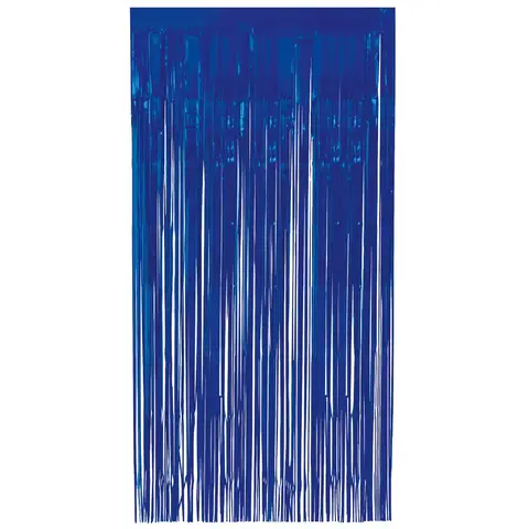 Unique Party Unique Fringe Door Curtain, Royal Blue, 1m x 2m