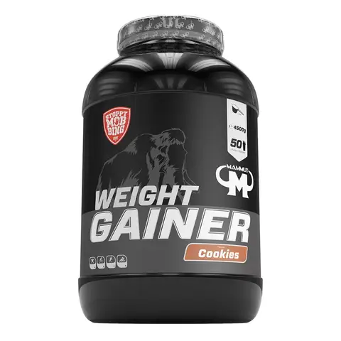 Mammut Nutrition Crash Weight Gainer Pulver Cookies – 4,5 kg – 518 kcal/Shake für Gewichtszunahme – 80% Kohlenhydrate – 4-Komponenten Protein – Ideal für Ausdauer- und Leistungssportler