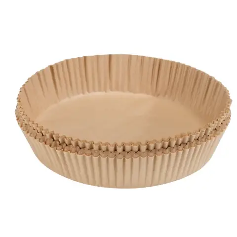 COOKER KING Wegwerp Papieren Voeringen Non-Stick Airfryer Parchment Liner Oliebestendig Waterdicht Voedselveilig Bakpapier Airfryer Bakken Roosteren Magnetron 100 stuks Rond 20 cm