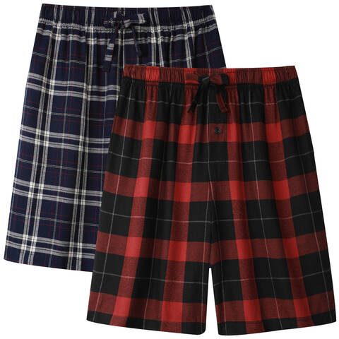 BAMBOO COOL Mens Shorts Pj Pyjamas Bottoms for men with Pockets XL (2 Pack)