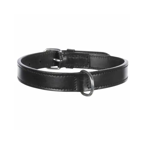 TRIXIE HB ACTIVE LEER ZWART 31-37X1,6CM