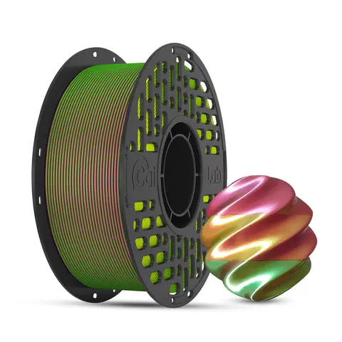 CAILAB 3D Printer Filament PLA Silk Tri-Color - Red&Yellow&Green