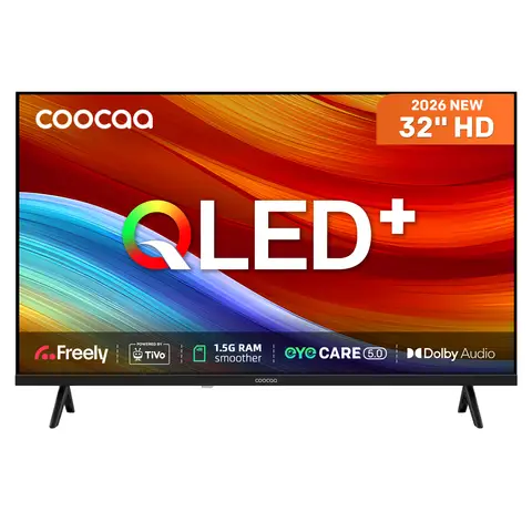Coocaa 32"CTQH38 Direct-LED HD HDR10 Dolby Audio QLED Freely Tivo Smart TV-32CTQH38ZUK