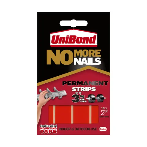 Unibond No More Nails Permanent Strips 12 pk