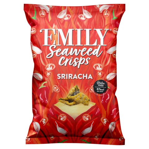 Emily Seaweed - Sriracha Seaweed Crisps - 50g