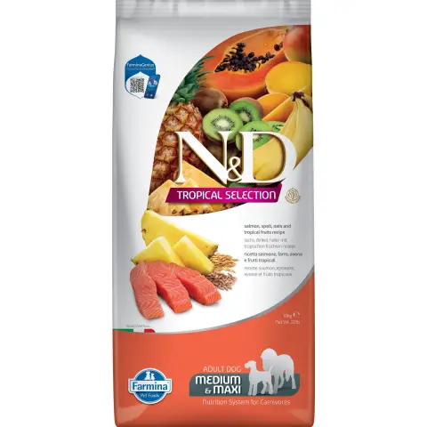 Farmina N&D Tropical Salmon Adult Medi/Maxi 10kg.
