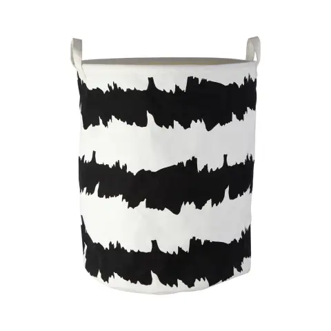 Harga Black And White Fabric Basket