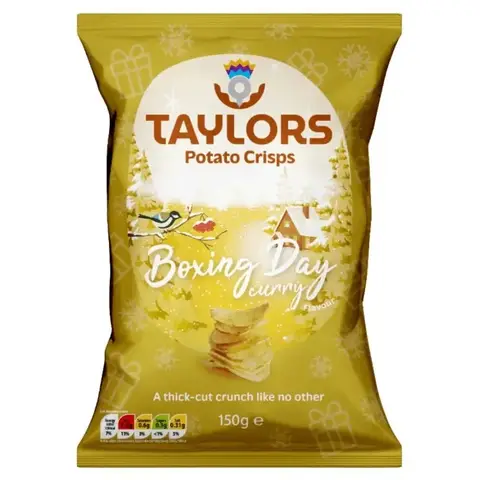Taylors Christmas Boxing Day Curry Crisps 150g