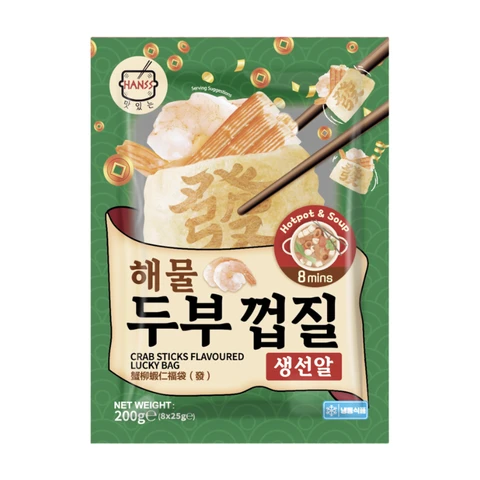 HANSS Bâtonnets de crabe aromatisés, sachet porte-bonheur, 200 g/sachet