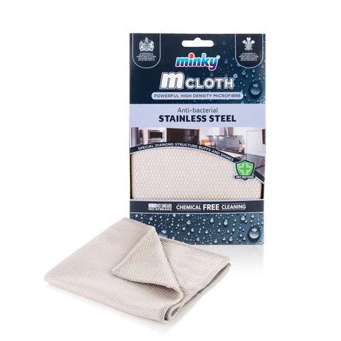 Minky MCloth Stainless Steel Microfibre Cleaning Cloth, 1 per Pack