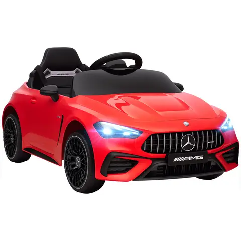 AIYAPLAY Licensed Mercedes AMG CLE 53 Kids Electric Car, 12V Ride On Car with Dual Motors, Remote Control, Suspension, LED Li