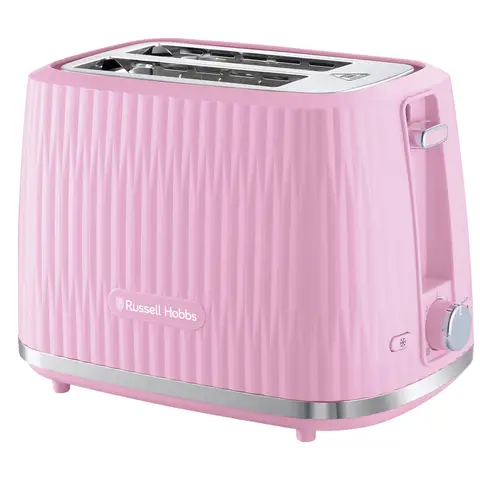 Russell Hobbs Eden 2 Slice Toaster, Textured, Raspberry (Pink) - 27372