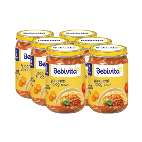 Bebivita Spaghetti Bolognese (from 1 year) Multipack 6 x 250 g