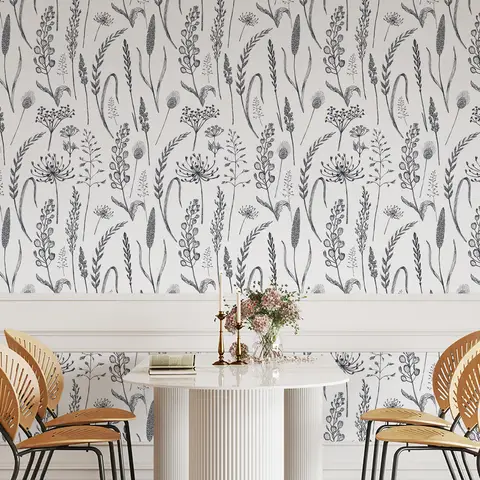 Murgall Leaf Tassel Peel and Stick Wallpaper 44x305cm 1 Roll