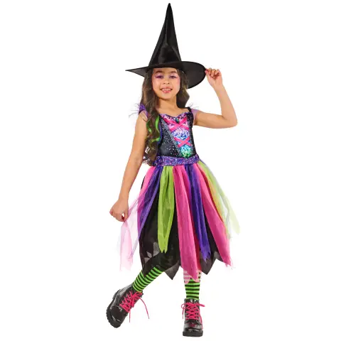 Bright Night Witch Halloween Dress-up Costume 7-8 Years