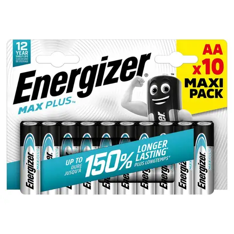 Energizer AA Max Plus Alkaline - Pack of 10