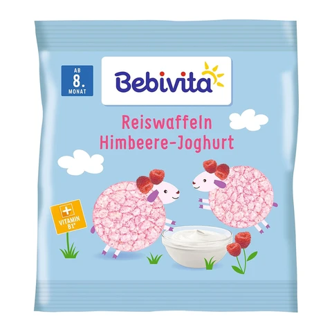 Bebivita Knabber mich! reiswaffel himbeere-joghurt ab 1. jahr 7 x 30 g