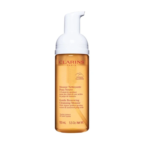 Clarins Sanfter Erneuernder Reinigungsschaum mit Alpenkräutern & Tamarindenextrakten 150ml