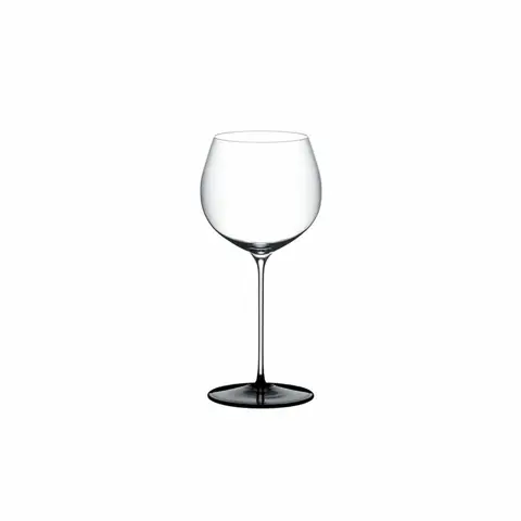 Riedel Fatto A Mano Black Tie Chardonnay, Weinglas, Kristallglas, 660 ml