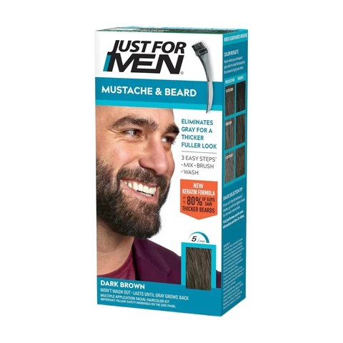 Just for Men Moustache & Beard Dark Brown - Black 63g