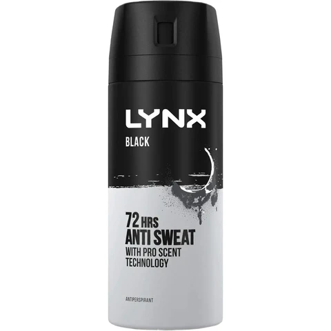 Lynx Body Spray Black 150ml