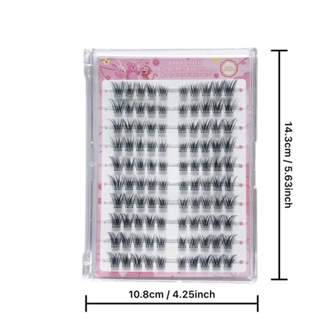 MeoMagic 10rows-120pcs Lash Extension Kit with Tweezers&Glue-WM25