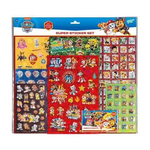 Totum PAW Patrol Super Sticker Set with Over 300 Stickers including Laser and Puffy