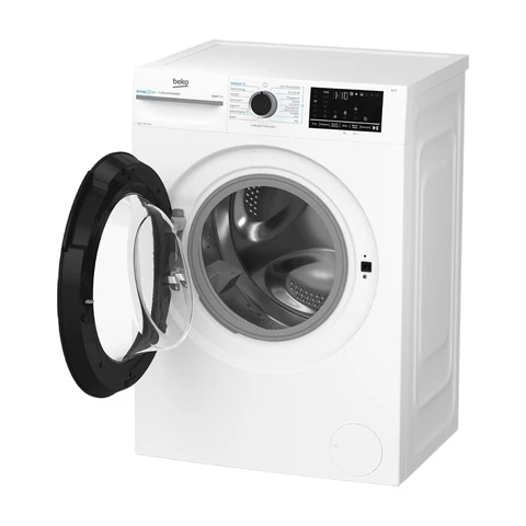 Beko BM3WFU4741N freistehende Waschmaschine, Waschvollautomat, 7 kg, EnergySpin, Schleuderwahl 1400 U/min, IronFast weniger Falten, Hygiene+ allergikergeeignet, Coldwash Wasser-& Zeitersparnis, Weiß [Energieklasse A]