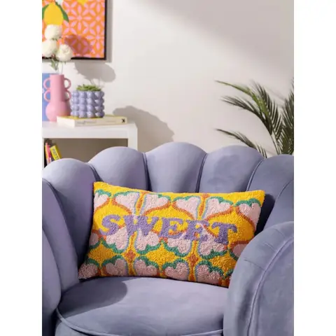 Heya Home Cushion Sweet Rectangle Knitted Multicoloured 30x50cm