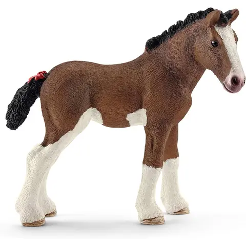 SCHLEICH 13810 Clydesdale Fohlen, ab 3 Jahren, Farm World - Spielfigur, 3 x 9 x 8 cm